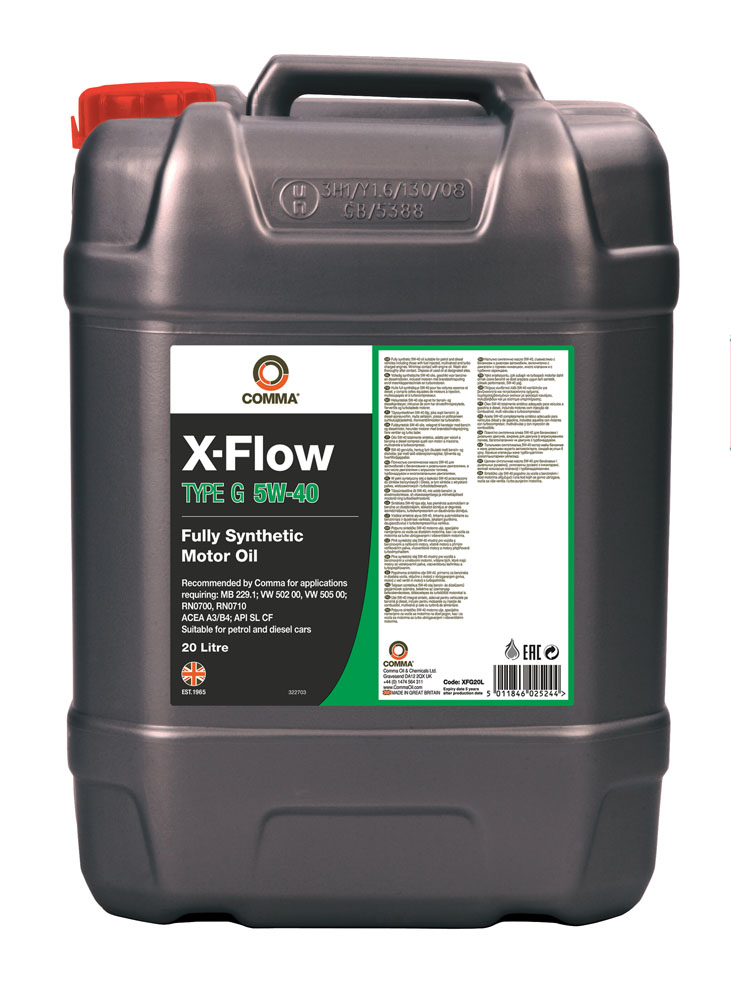 Моторне мастило Comma X-FLOW TYPE G 5W40 20л